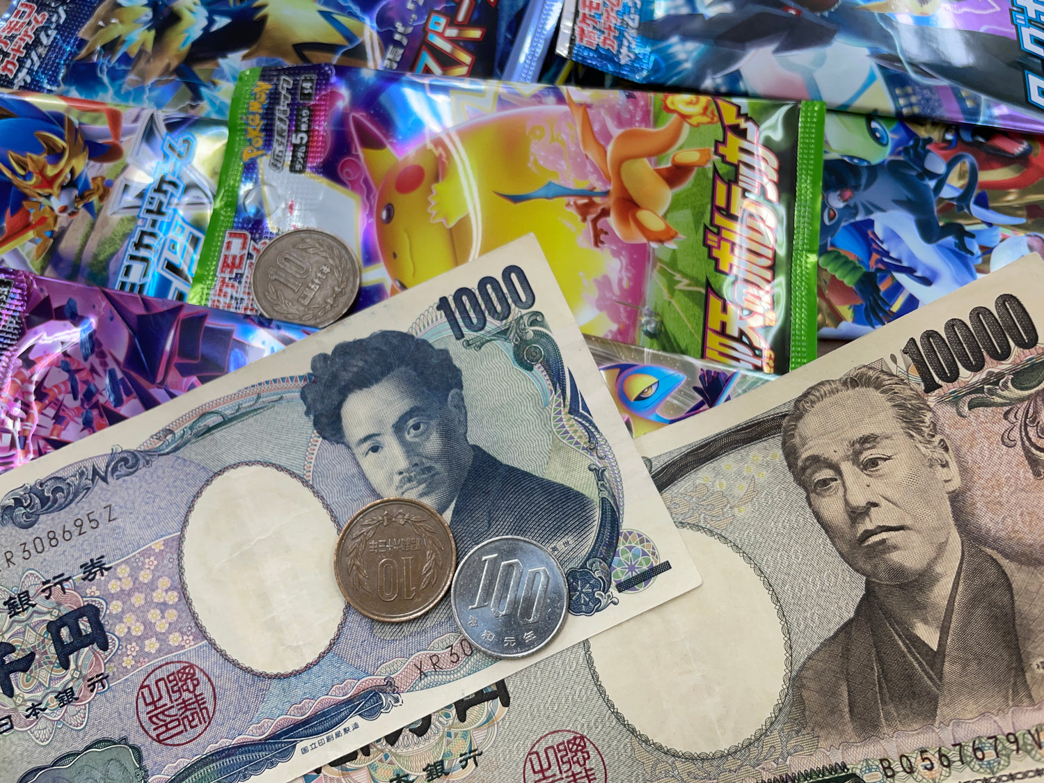 How much does a Japanese Pokémon card booster cost in Japan?