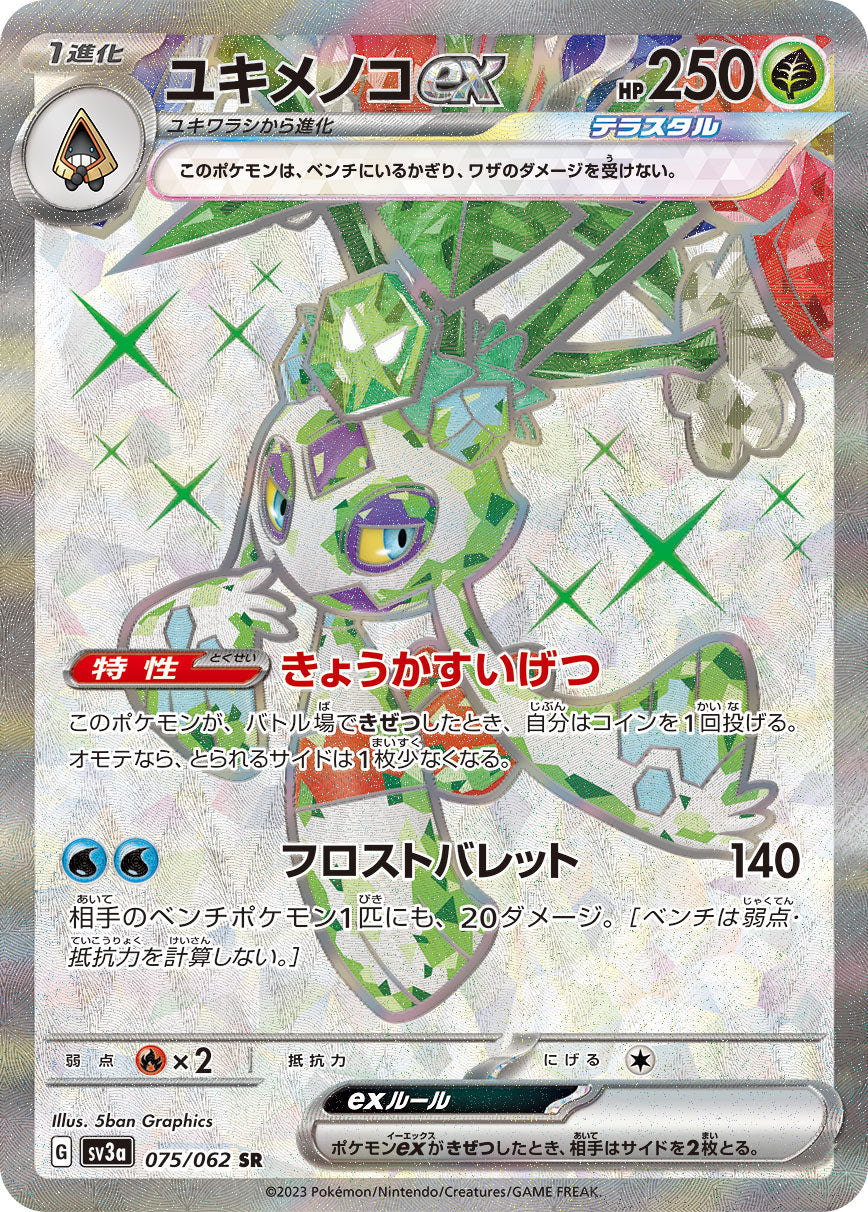POKÉMON CARD GAME SCARLET & VIOLET enhanced expansion pack 「Raging surf」
POKÉMON CARD GAME sv3a 075/062 Super Rare card