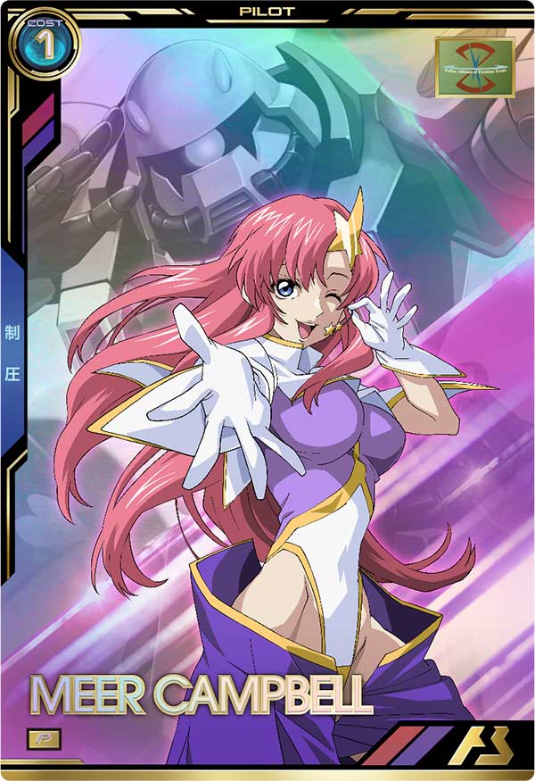 Mobile Suit GUNDAM ARSENAL BASE BP01-022 Perfect Rare card MEER CAMPBELL