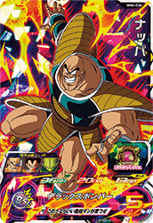 SUPER DRAGON BALL HEROES MM4-034 Super Rare card Nappa