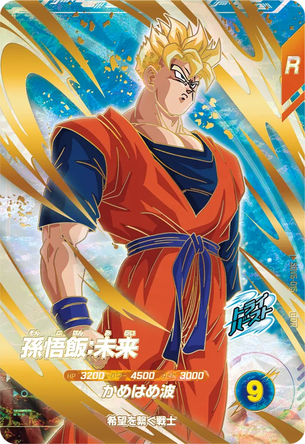DRAGON BALL SUPER DIVERS SDV6-015 God Rare card
Son Gohan : Mirai
