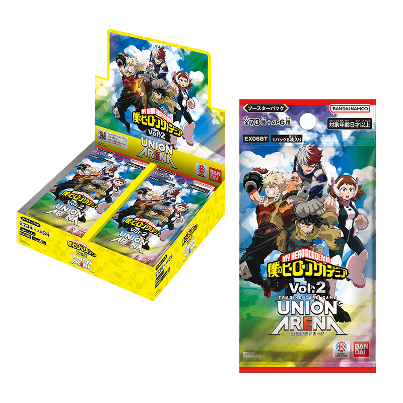 BANDAI UNION ARENA My Hero Academia Vol.2 EX06BT Booster Pack Box TCG JAPAN 1 Box BANDAI UNION ARENA My Hero Academia Vol.2 EX06BT Booster Pack Box TCG JAPAN 1 Box