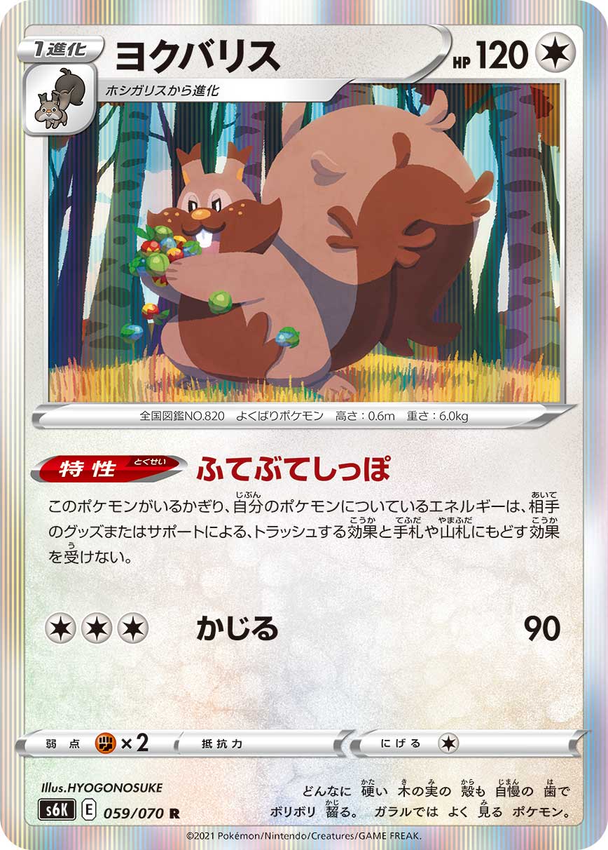 POKÉMON CARD GAME S6K 059/070 R