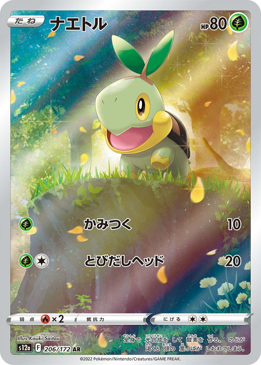 POKÉMON CARD GAME Sword & Shield Expansion pack High Class Pack 「VSTAR UNIVERSE」 POKÉMON CARD GAME s12a 206/172 Art Rare card Turtwig