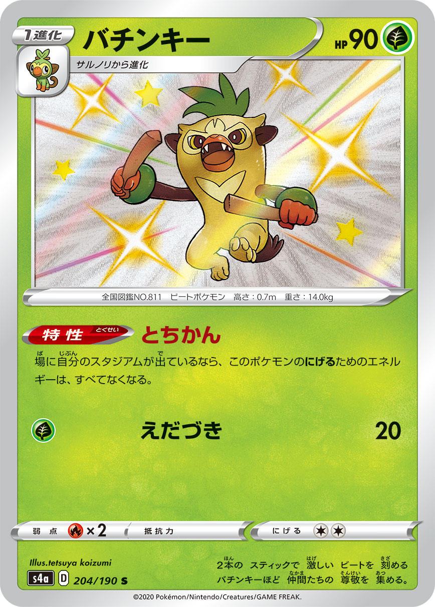 POKÉMON CARD GAME S4a 204/190