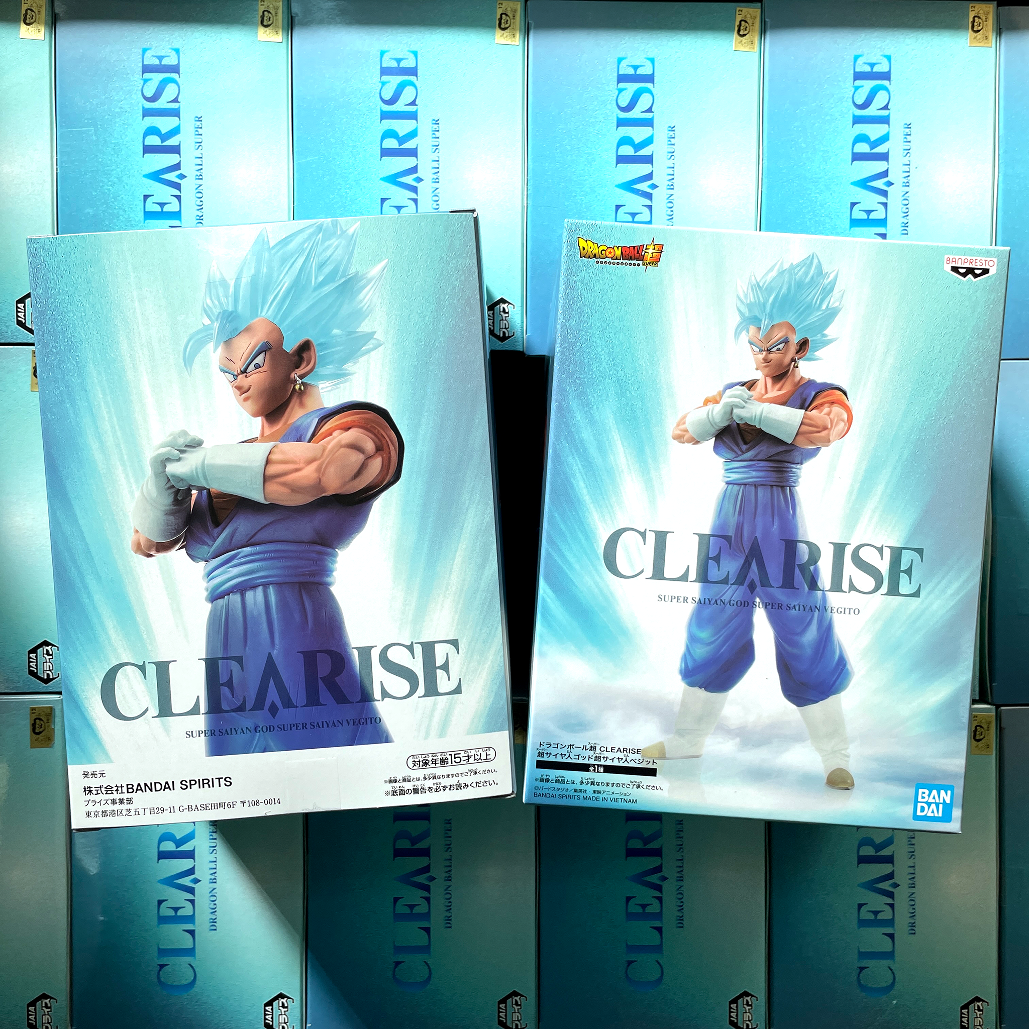 BANPRESTO DRAGON BALL SUPER CLEARISE SUPER SAIYAN GOD SUPER SAIYAN VEGETTO