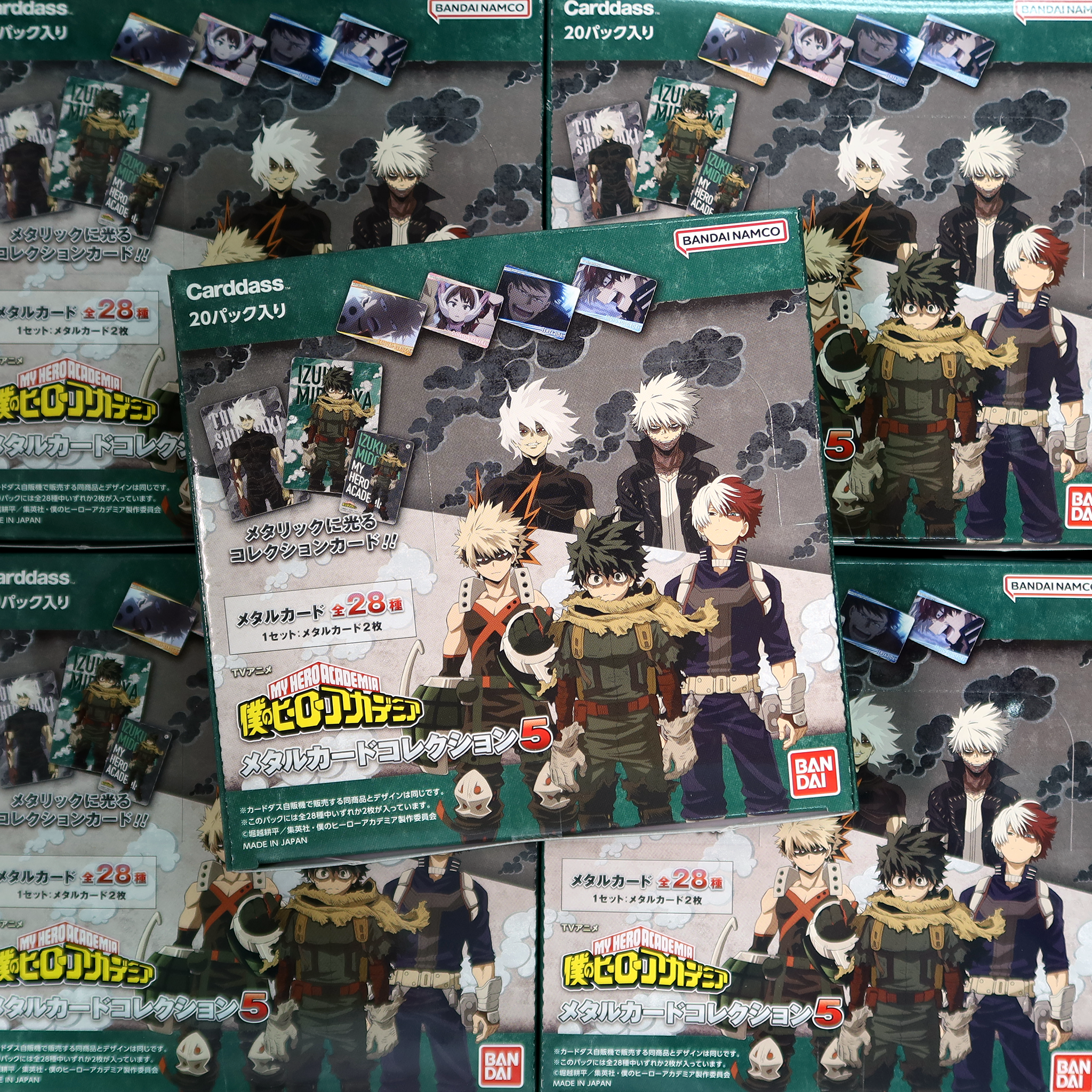 MY HERO ACADEMIA Metal Card Collection 5 pack Ver. Box