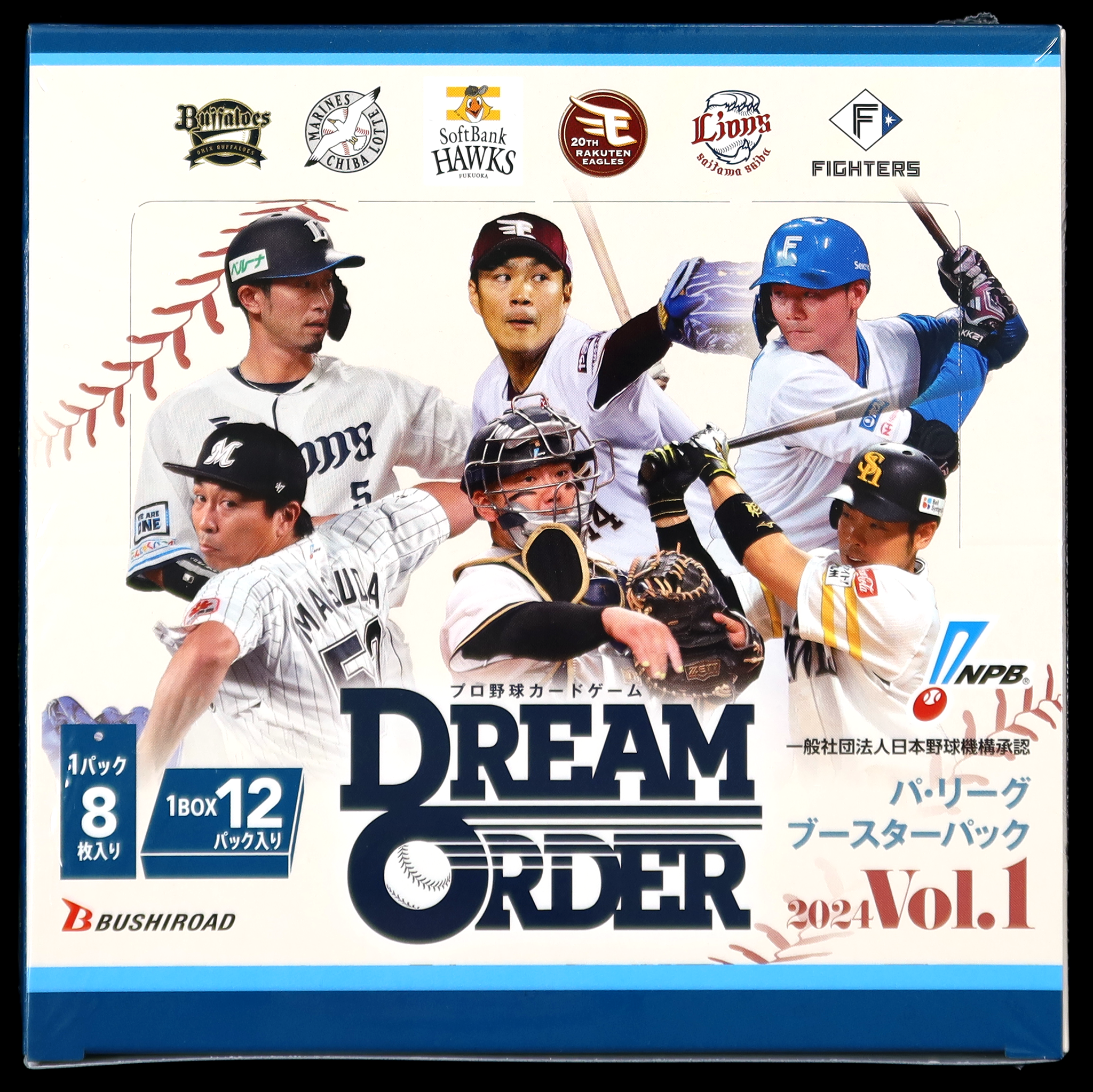 Professional Baseball Card Game DREAM ORDER Pacific League Booster Pack 2024 Vol.1 Box