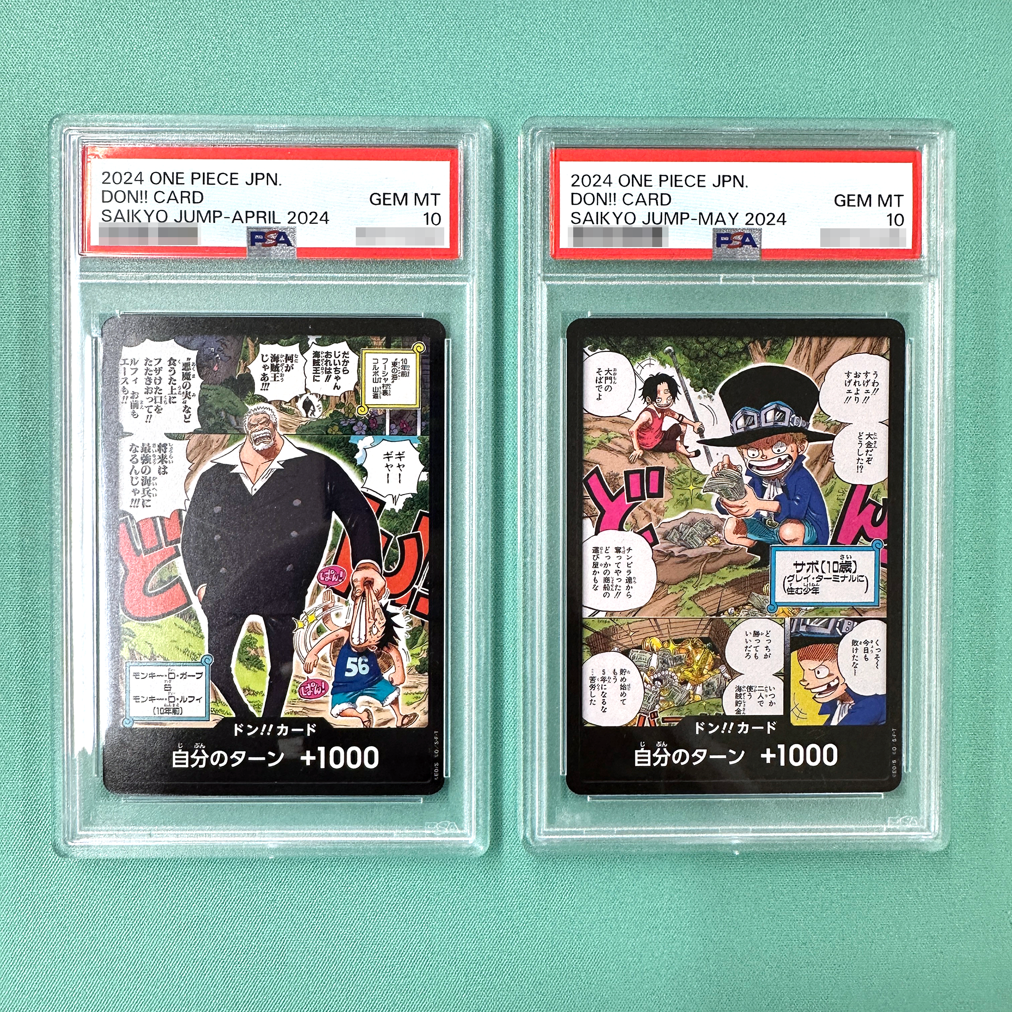 ONE PIECE CARD GAME Jump DON!! cards PSA10