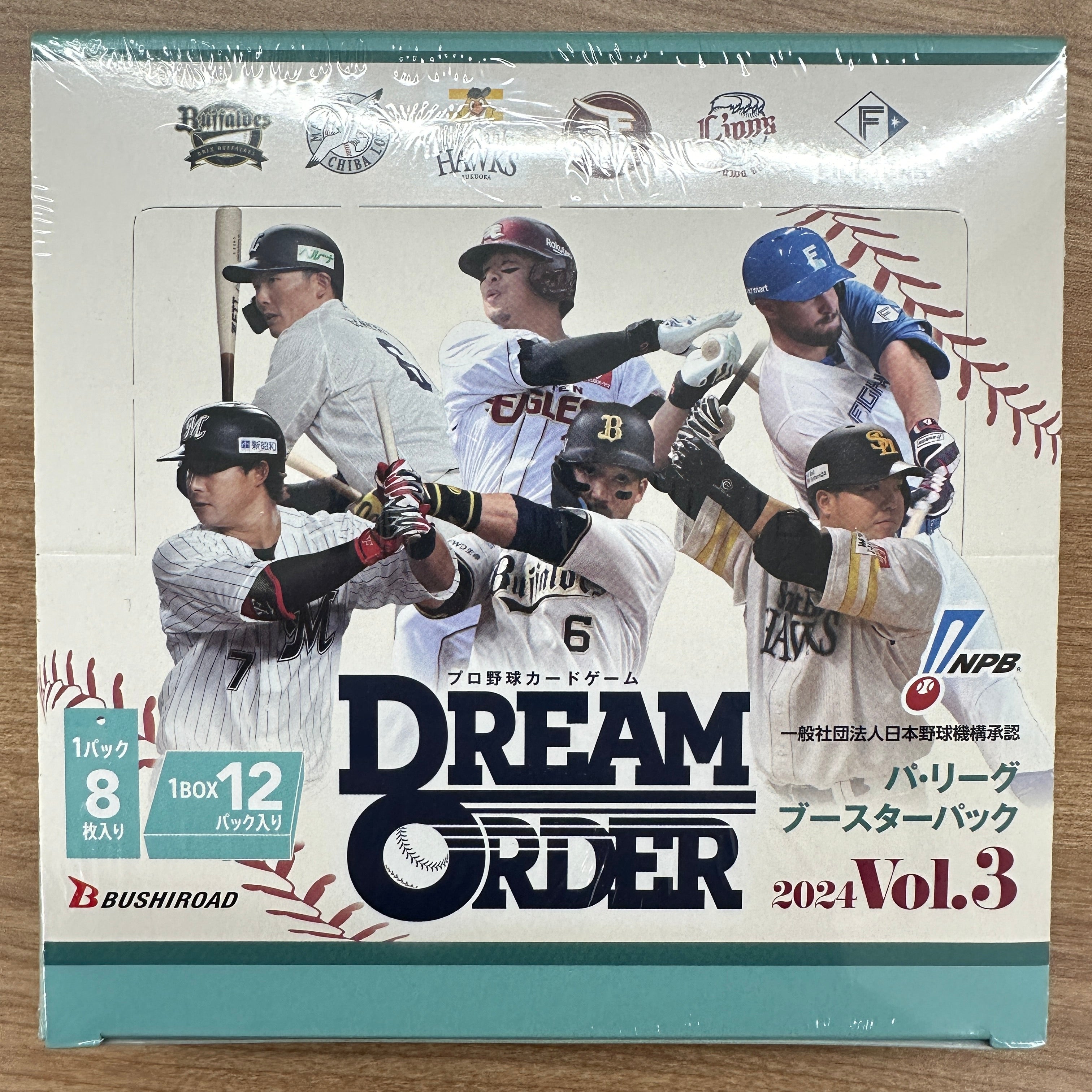 Professional Baseball Card Game DREAM ORDER Pacific League Booster Pack 2024 Vol.3 Box