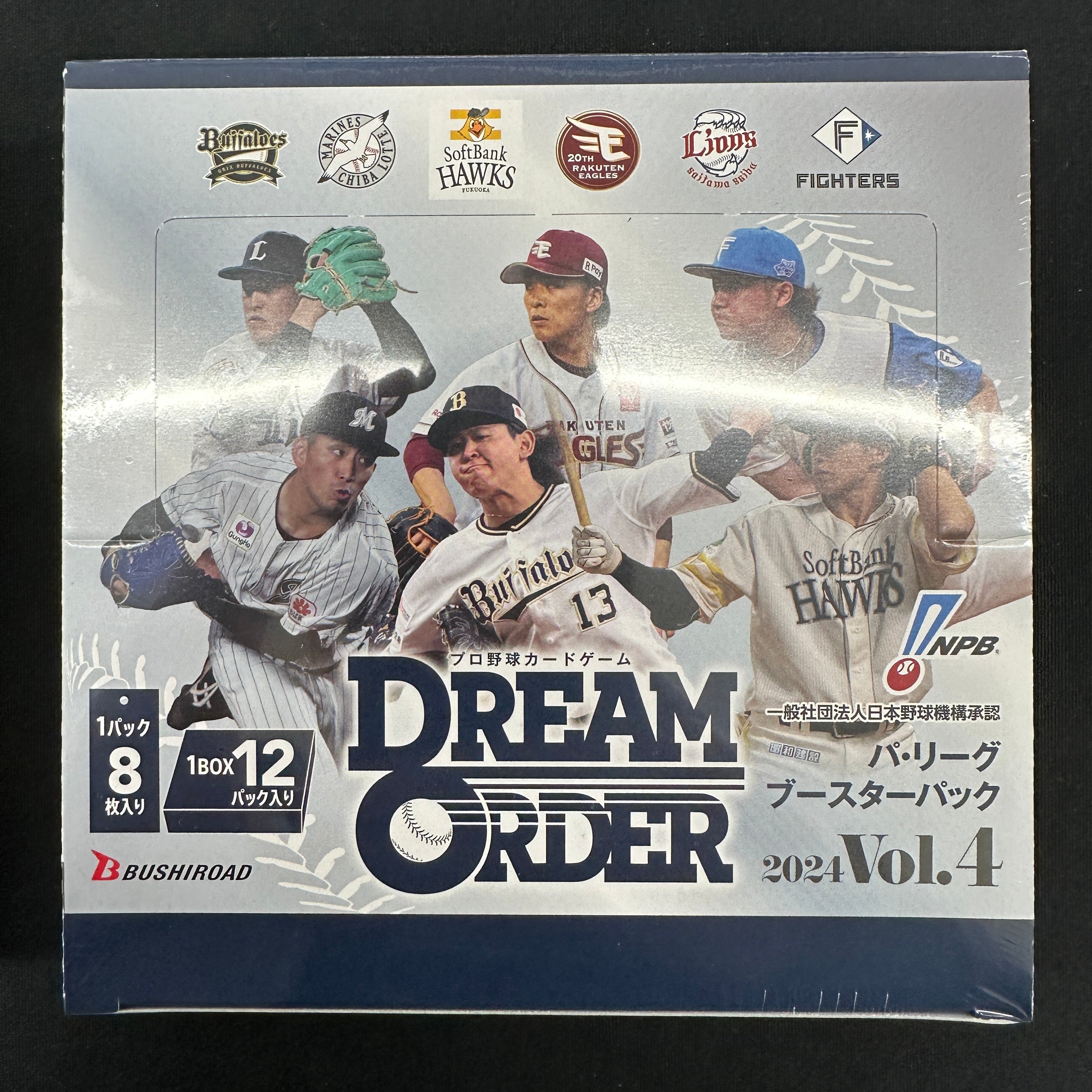 Professional Baseball Card Game DREAM ORDER Pacific League Booster Pack 2024 Vol.4 Box