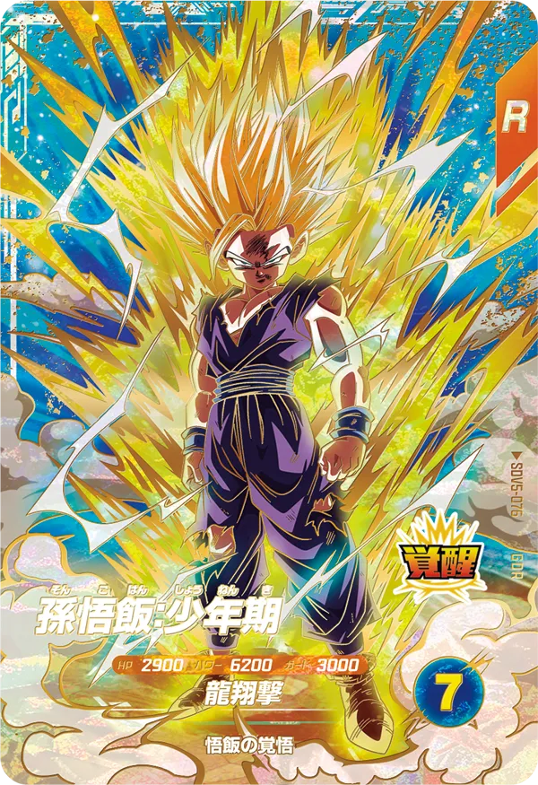 DRAGON BALL SUPER DIVERS SDV5-076 God Rare card

Son Gohan : Shounenki