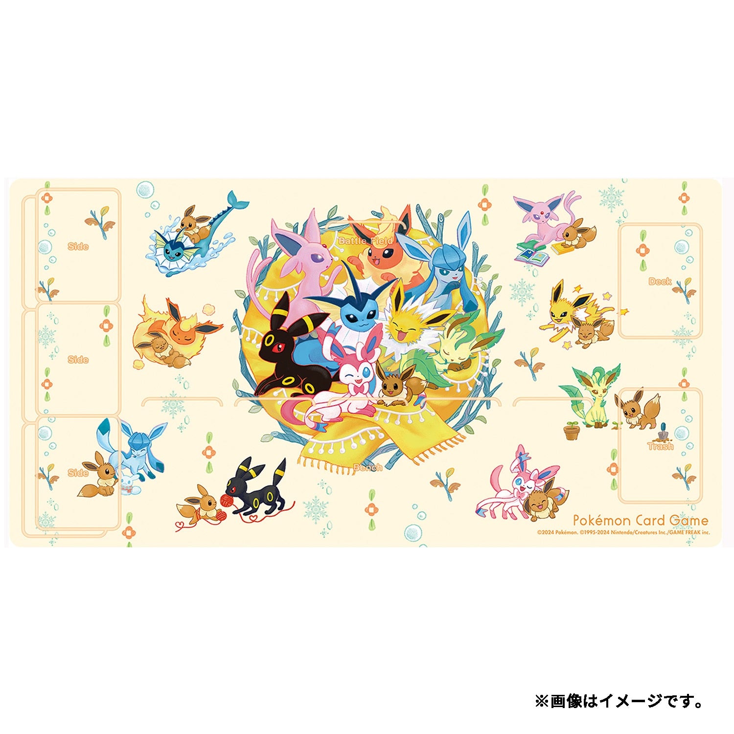 POKÉMON CARD GAME Rubber Playmat Eevees Cardotaku