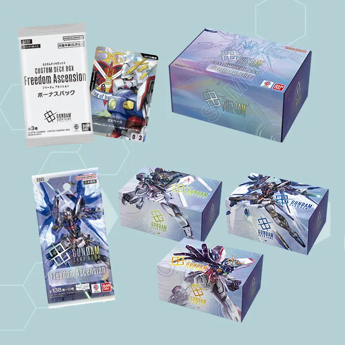 GUNDAM CARD GAME [SC01] Custom Deck Box Freedom Ascension - Contents