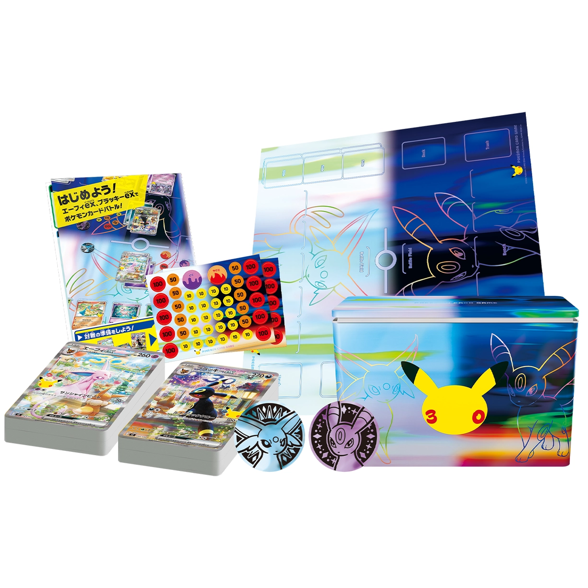 [M6a] POKÉMON CARD GAME MEGA 30th CELEBRATION Premium deck set ｢Espeon・Umbreon｣