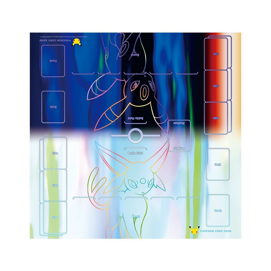 [M6a] POKÉMON CARD GAME MEGA 30th CELEBRATION Premium deck set ｢Espeon・Umbreon｣ Play mat