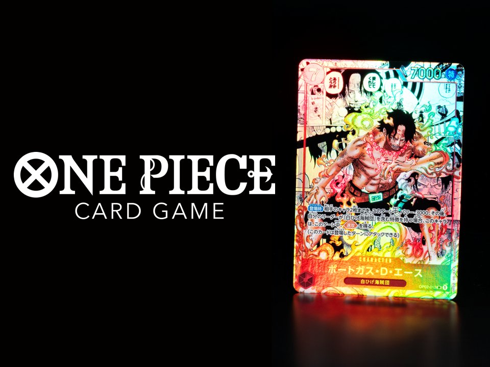 ONE PIECE CARD GAME ｢PARAMOUNT WAR｣  ONE PIECE CARD GAME OP02-013 Super Rare Parallel card  Portgas D Ace