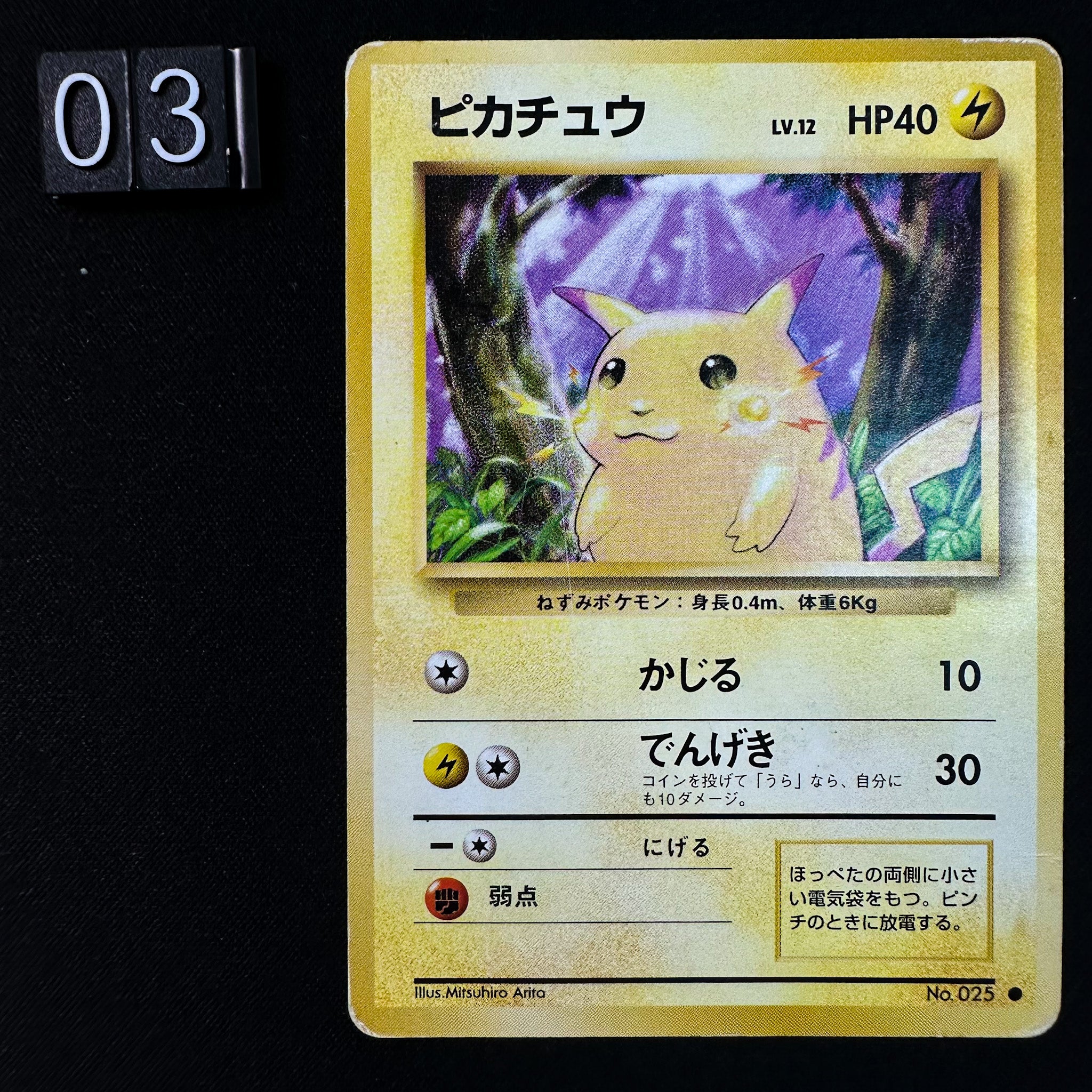 POCKET MONSTERS CARD GAME 旧裏 No. 025 BASE SET