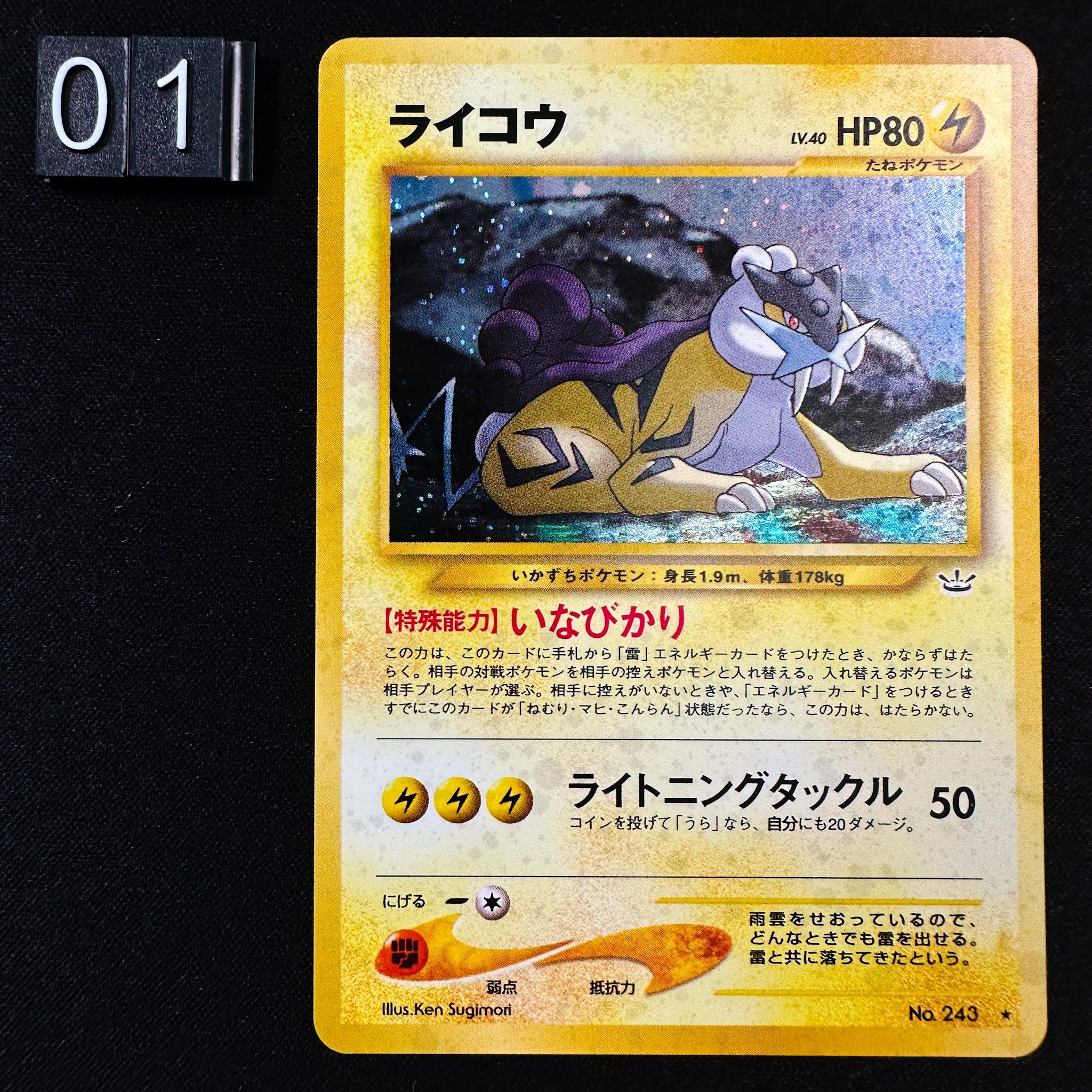 Pokémon Card Game No. 243 Entein Neo 3